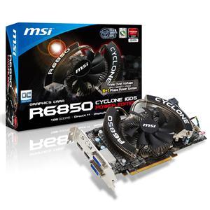 Grafička kartica MSI R6850, Cyclone, 1GB, DVI, HDMI, OC, Shiel