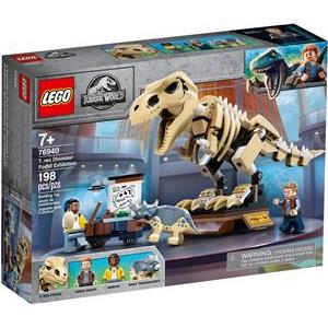 SOP LEGO Jurassic World T. Rex-Skelett in der Fossilienausstellung 76940