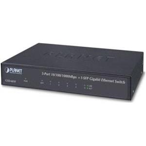 Planet 5-Port 10 100 1000T 1-Port 1000X SFP Gigabit Ethernet Switch GSD-603F