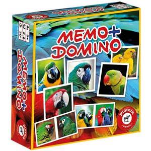 Društvena igra Piatnik Memo domino papige 659393