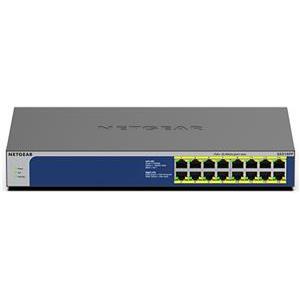 Netgear GS516PP-100EUS Gigabit Ethernet Switch 16x GB-LAN, PoE+, unmanaged