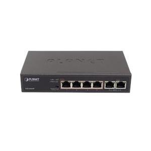 Planet GS-4210-8P2S 4-Port 10 100TX 802.3af at PoE 2-Port 10 100TX Desktop Switch (60 Watts)