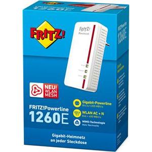 AVM FRITZ! Powerline 1260E 1200Mbit/s Eingebauter Ethernet-Anschluss WLAN white 1Stück(e) Single