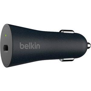 Auto punjač BELKIN Boostcharge, F7U071btBLK, USB-C, 27W, crni