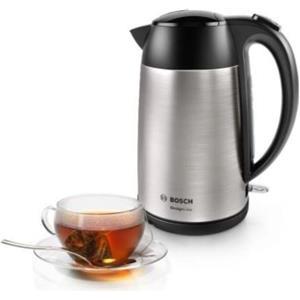 Bosch TWK3P420 electric kettle 1.7 L 2400 W Black, Stainless steel 