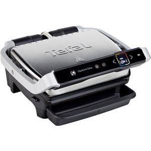 TEFAL GC750D OptiGrill Elite Kontaktgrill 2.000 Watt Schwarz, Silber