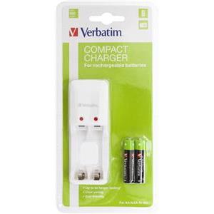 Punjač baterija Verbatim + 2×AAA 1000mAh baterije