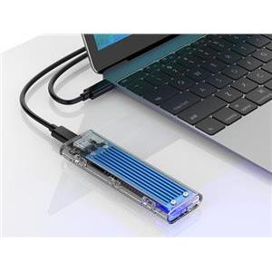 Orico vanjsko kućište M.2 SSD, NMVe/SATA (10Gbps), M-key+B-key, USB3.1, plavo (ORICO TCM2M-C3-BL-BP)