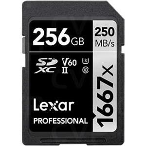 Lexar SDXC 256GB Professional 1667x UHS-II U3