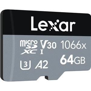 Lexar 64GB microSDXC High-Performance 1066x UHS-I C10 A2 V30 U3