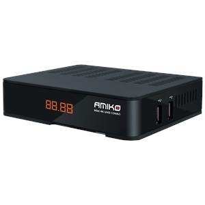 TV tuner AMIKO MINI 4K COMBO 4K, Prijemnik combo, DVB-S2X+T2/C, 4K UHD, USB PVR, Ethernet