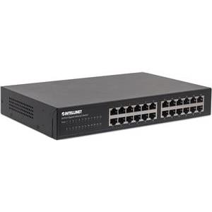 INTELLINET 24-Port Gigabit Switch Desktop & 19