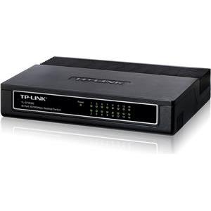 TP-Link TL-SF1016D 16-port Unmanaged Desktop Switch, 16×10/100M RJ45 ports, Plastic case