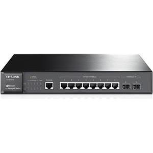 TP-Link TL-SG3210 8-port Gigabit L2 Managed Switch, 8×10/100/1000M RJ45 ports, 2×SFP expansion slots supporting MiniGBIC modules, IGMP V1/V2/V3 Snooping, Priority Management