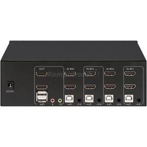 Manhattan Przełącznik KVM 4/1 HDMI, USB, 4K 30Hz