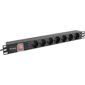 Lanberg PDU power strip, 7 slots, 2.0m