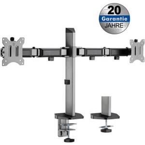 Transmedia Full-Motion Desk Bracket for 2 Flat Screens