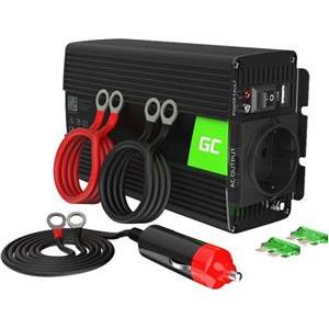 Green Cell KFZ Power Inverter 24V > 230V 300/600W Black