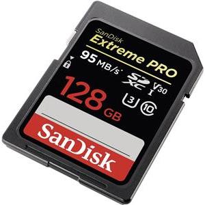 SanDisk SDXC 128GB Extreme Pro 200/90 MB/s V30 UHS-I U3