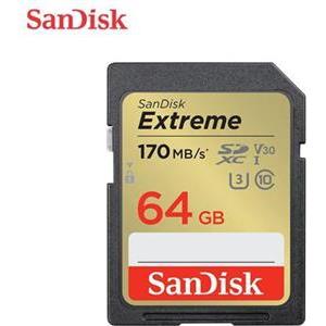 SanDisk SDXC 64GB Extreme UHS-I U3 V30 170/80 MB/s