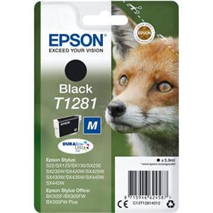 Epson T1281 - M size - black - original - ink cartridge