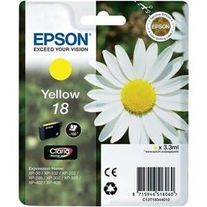 Epson 18 - yellow - original - ink cartridge