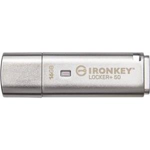 Kingston IronKey Locker+ 50 - USB flash drive - 16 GB