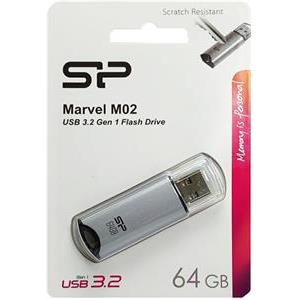 SP USB 3.0 FLASH DRIVE MARVEL M02 64GB SILVER