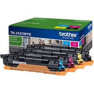 Brother TN243CMYK Value Pack - 4-pack - black, yellow, cyan, magenta - original - toner cartridge