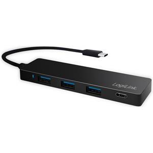 LogiLink Ultra-slim USB-C 3.1 hub - hub - 4 ports