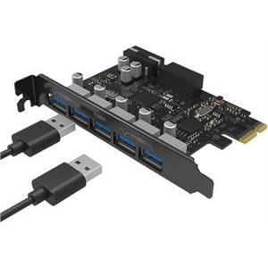 Expansion Card PCIe 3.0 x1, 5-port USB 3.0, ORICO PVU3-5O2I