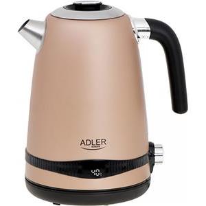 Adler water heater 1,7L with LCD screen / temperature setting champagne color AD1295