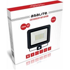 ASALITE LED reflector 100W 4500K, 8000Lm + sensor