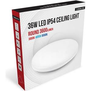 ASALITE ceiling LED 36W 3000K / 4000K / 6500K, CCT, 3600lm, IP54