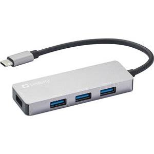 Sandberg USB-C hub 1x USB 3.0 + 3x 2.0