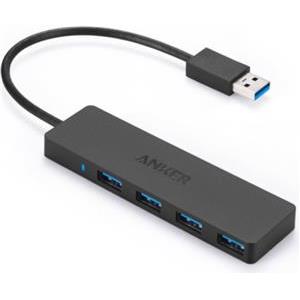 Anker Ultra Slim 4-port USB 3.0 hub black