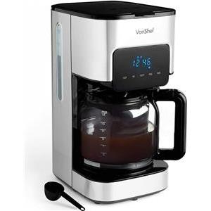 VonShef 1.5L filter coffee maker stainless steel