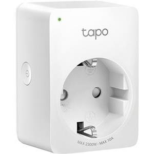 Tapo mini smart plug P100, 220-240V, 50/60Hz, 802.11b/g/n wifi connection, onboard Bluetooth 4.2, one status indicator, one power button, works with Google Assistant and Amazon Alexa, easy setup and m