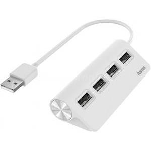 Hama USB 2.0 4xUSB-A bijela