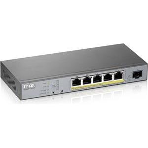 Zyxel GS1350-6HP-EU0101F 5x GB-LAN (PoE+), 1x Gigabit SFP (Uplink)