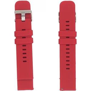 Zamjenski remen MEANIT za smartwatch, 22mm, crveni