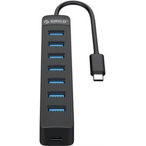 USB-C hub 7-port, USB 3.0, 0,15m, black, ORICO TWC3-7A