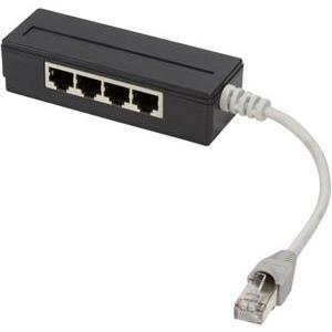 LogiLink network splitter - 15 cm - black