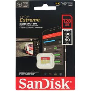 SANDISK MEMORIJSKA KARTICA MicroSDXC™ UHS-I V30 EXTREME 128GB 190MB/s