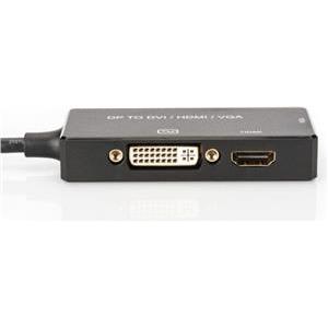 ASSMANN video adapter - DisplayPort / HDMI / DVI / VGA - 20 cm