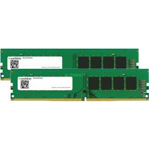 Mushkin Essentials - DDR4 - kit - 32 GB: 2 x 16 GB - DIMM 288-pin - 3200 MHz / PC4-25600 - unbuffered