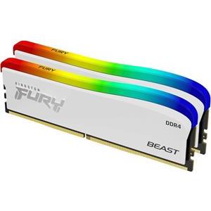 Kingston FURY Beast RGB Biała 16GB [2x8GB 3200MHz DDR4 CL16 DIMM]