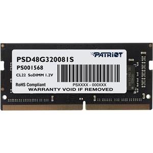 Patriot Signature 8GB [1x8GB 3200MHz DDR4 CL22 SODIMM]