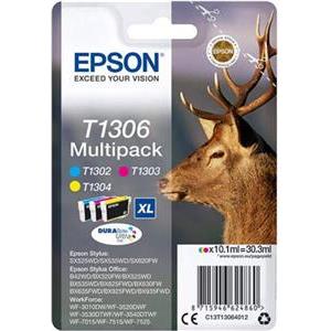 EPSON printer cartridge multipack T1306 - Cyan, Magenta, Yellow