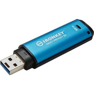 Kingston USB-Stick IronKey Vault - USB 3.2 Gen 1 (3.1 Gen 1) - 32 GB - Blue